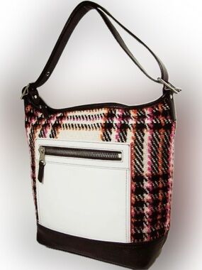 Coach Legacy Wool & Tweed Plaid Tartan Tote - EUC Fall 2012